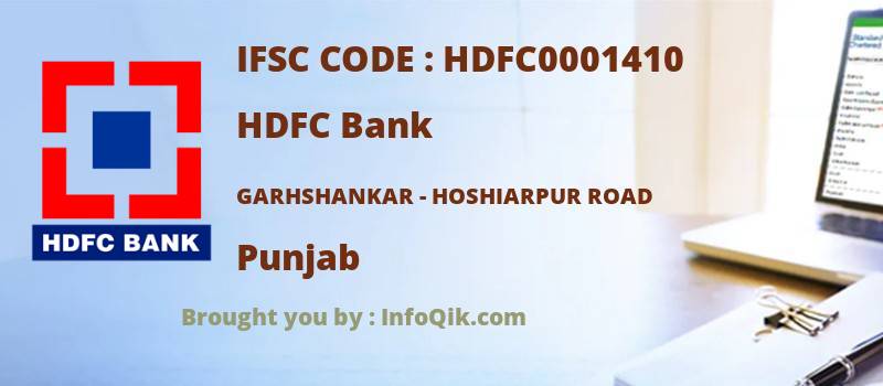 HDFC Bank Garhshankar - Hoshiarpur Road, Punjab - IFSC Code