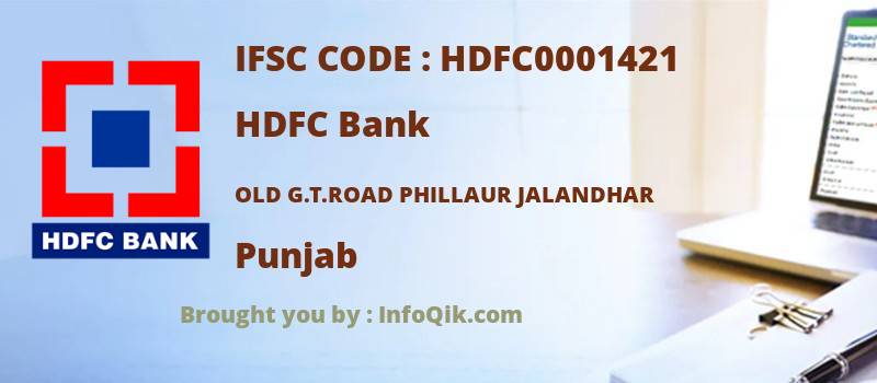 HDFC Bank Old G.t.road Phillaur Jalandhar, Punjab - IFSC Code