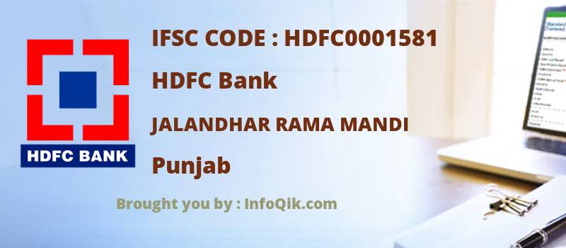 HDFC Bank Jalandhar Rama Mandi, Punjab - IFSC Code