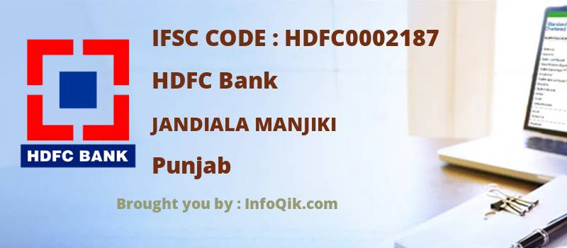 HDFC Bank Jandiala Manjiki, Punjab - IFSC Code