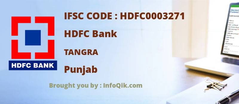 HDFC Bank Tangra, Punjab - IFSC Code