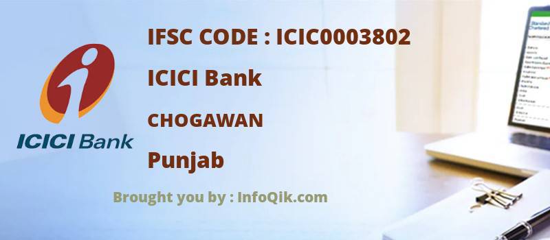 ICICI Bank Chogawan, Punjab - IFSC Code