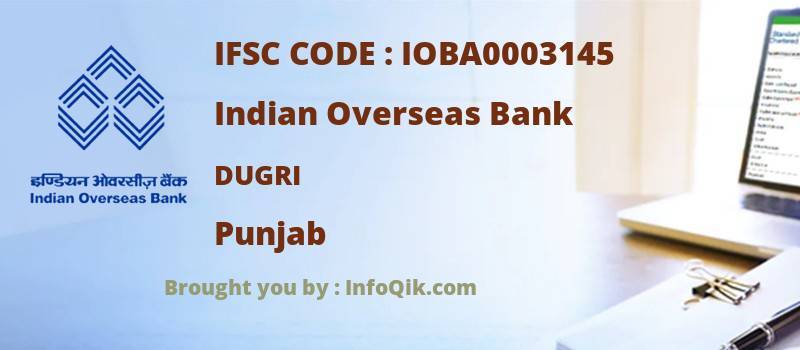 Indian Overseas Bank Dugri, Punjab - IFSC Code