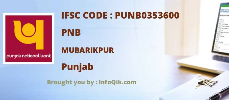 PNB Mubarikpur, Punjab - IFSC Code