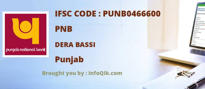 PNB Dera Bassi, Punjab - IFSC Code
