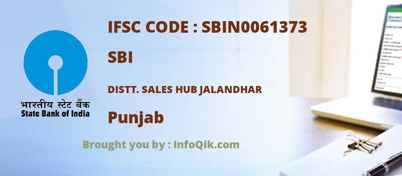 SBI Distt. Sales Hub Jalandhar, Punjab - IFSC Code