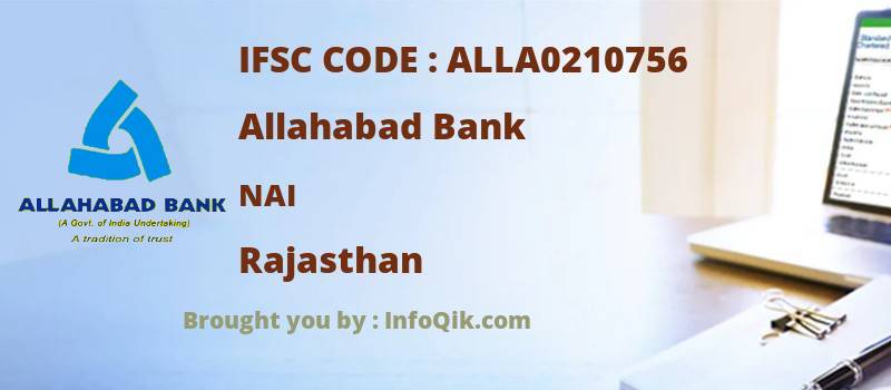 Allahabad Bank Nai, Rajasthan - IFSC Code