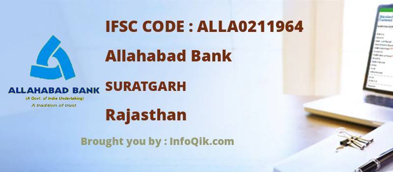 Allahabad Bank Suratgarh, Rajasthan - IFSC Code