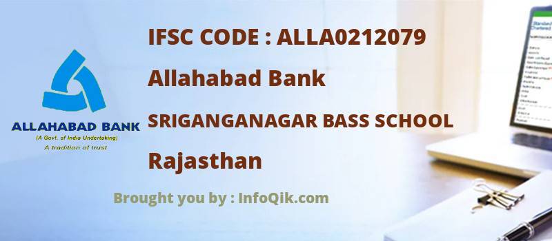 Allahabad Bank Sriganganagar Bass School, Rajasthan - IFSC Code