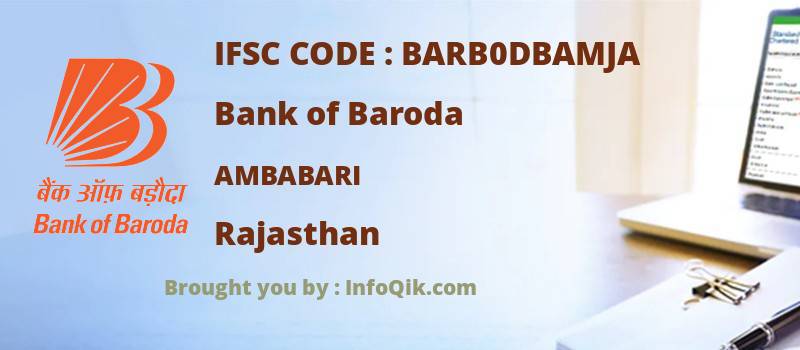 Bank of Baroda Ambabari, Rajasthan - IFSC Code