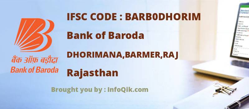 Bank of Baroda Dhorimana,barmer,raj, Rajasthan - IFSC Code