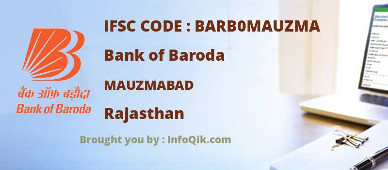 Bank of Baroda Mauzmabad, Rajasthan - IFSC Code