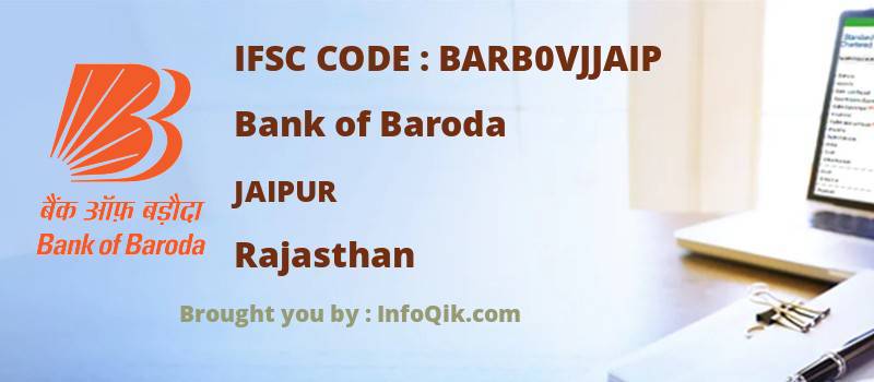 Bank of Baroda Jaipur, Rajasthan - IFSC Code