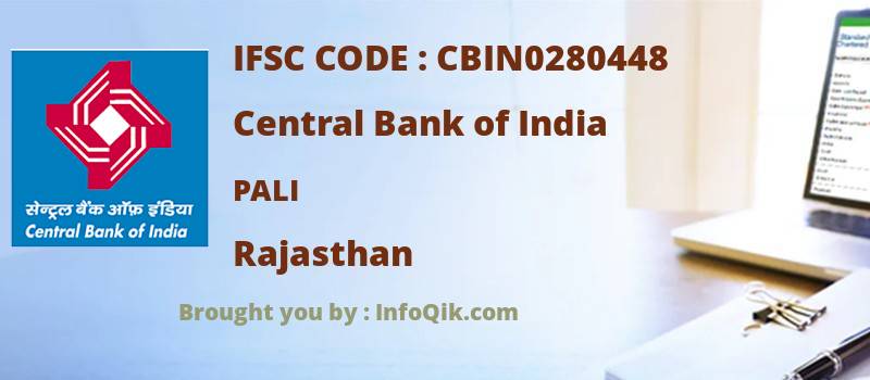 Central Bank of India Pali, Rajasthan - IFSC Code