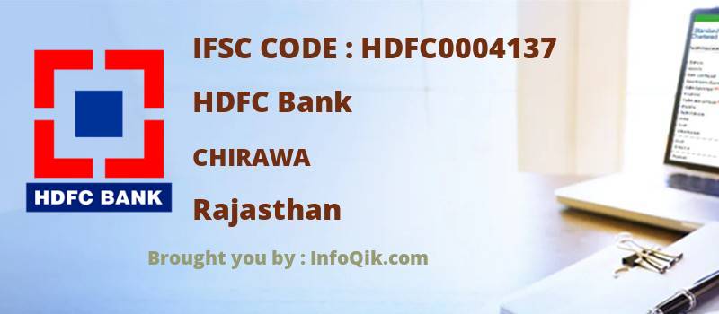 HDFC Bank Chirawa, Rajasthan - IFSC Code