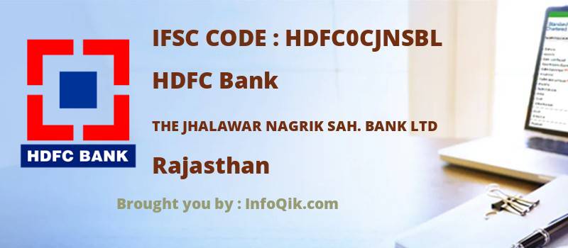 HDFC Bank The Jhalawar Nagrik Sah. Bank Ltd, Rajasthan - IFSC Code