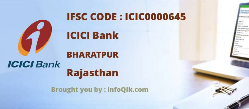 ICICI Bank Bharatpur, Rajasthan - IFSC Code