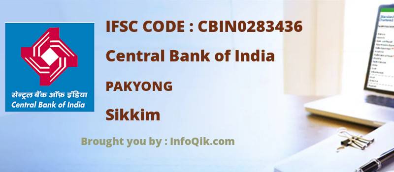 Central Bank of India Pakyong, Sikkim - IFSC Code