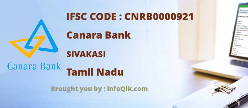 Canara Bank Sivakasi, Tamil Nadu - IFSC Code