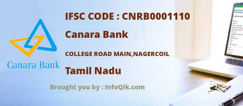 Canara Bank College Road Main,nagercoil, Tamil Nadu - IFSC Code