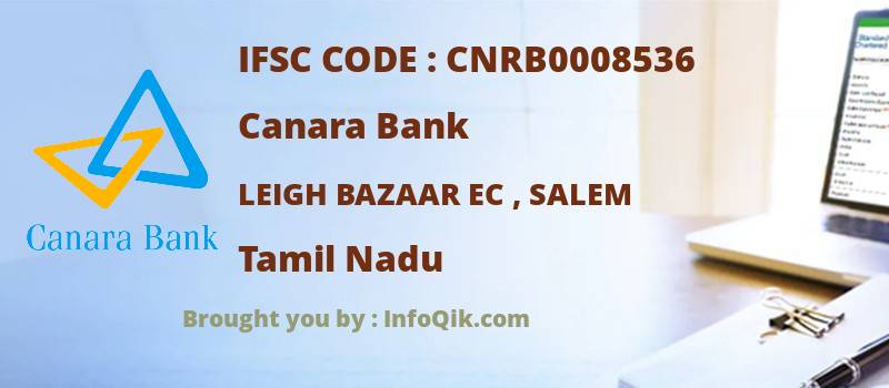 Canara Bank Leigh Bazaar Ec , Salem, Tamil Nadu - IFSC Code