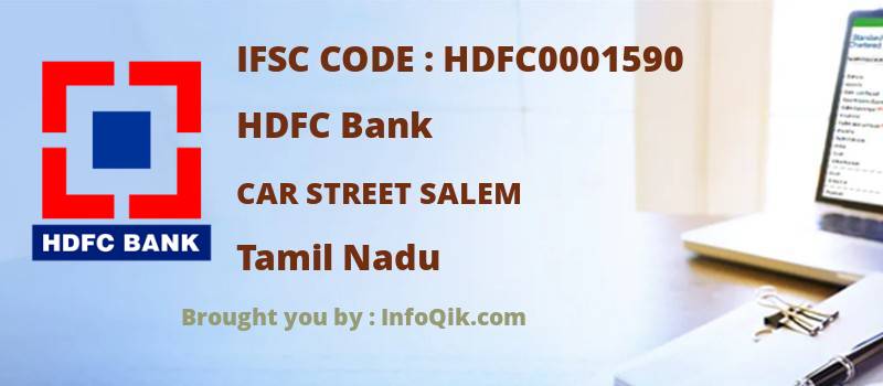 HDFC Bank Car Street Salem, Tamil Nadu - IFSC Code