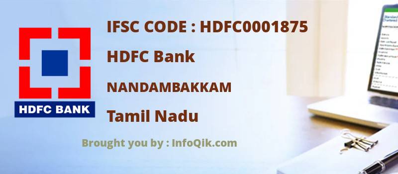 HDFC Bank Nandambakkam, Tamil Nadu - IFSC Code