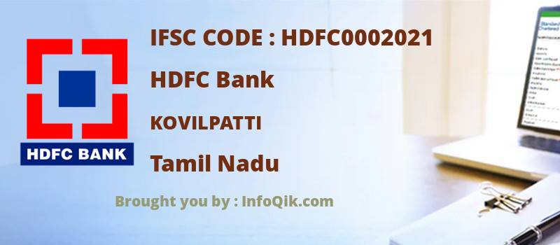 HDFC Bank Kovilpatti, Tamil Nadu - IFSC Code