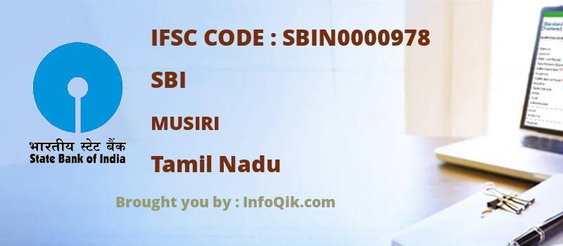 SBI Musiri, Tamil Nadu - IFSC Code