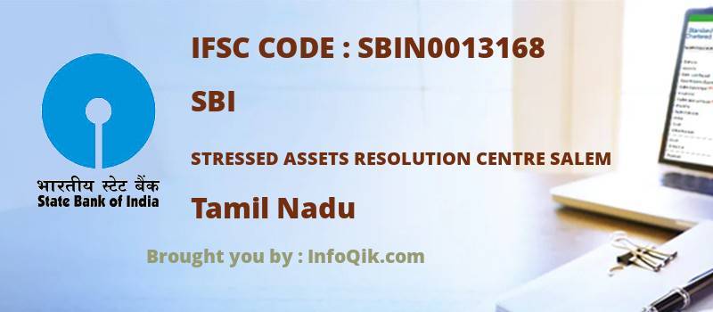 SBI Stressed Assets Resolution Centre Salem, Tamil Nadu - IFSC Code