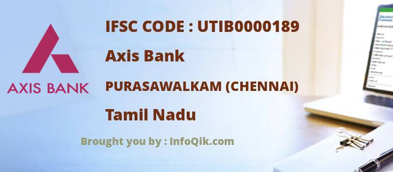 Axis Bank Purasawalkam (chennai), Tamil Nadu - IFSC Code