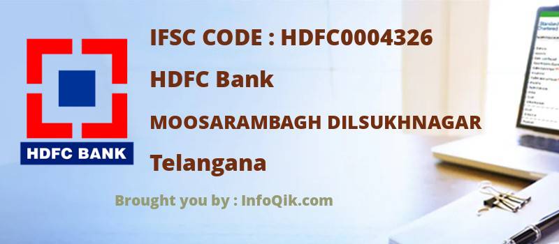 HDFC Bank Moosarambagh Dilsukhnagar, Telangana - IFSC Code