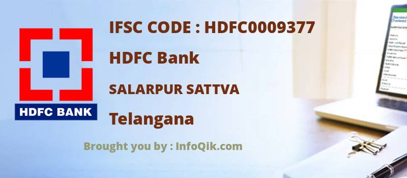 HDFC Bank Salarpur Sattva, Telangana - IFSC Code