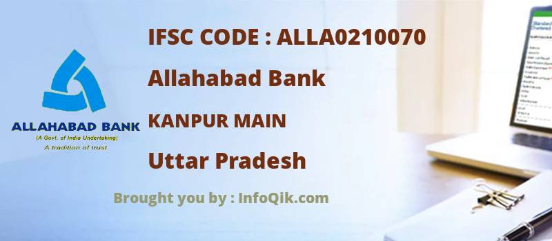 Allahabad Bank Kanpur Main, Uttar Pradesh - IFSC Code