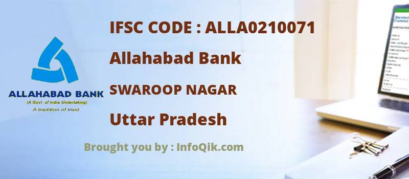 Allahabad Bank Swaroop Nagar, Uttar Pradesh - IFSC Code