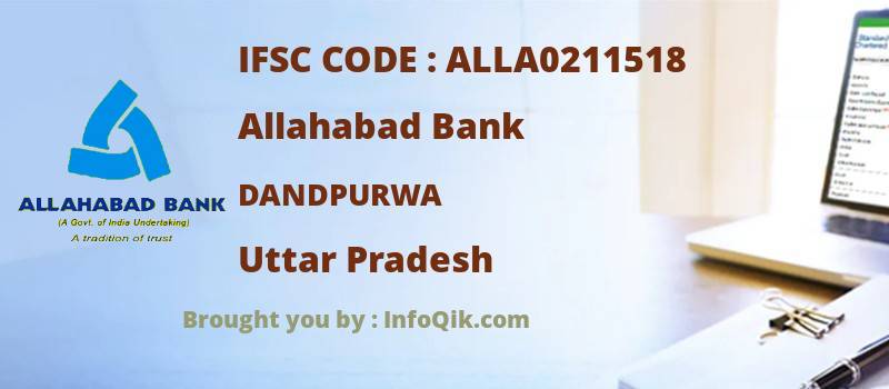 Allahabad Bank Dandpurwa, Uttar Pradesh - IFSC Code