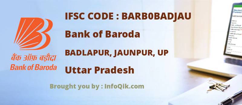 Bank of Baroda Badlapur, Jaunpur, Up, Uttar Pradesh - IFSC Code