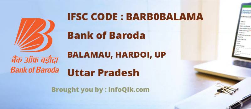 Bank of Baroda Balamau, Hardoi, Up, Uttar Pradesh - IFSC Code