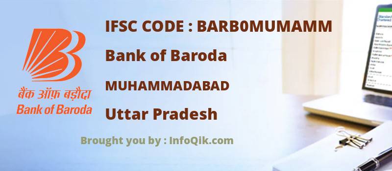 Bank of Baroda Muhammadabad, Uttar Pradesh - IFSC Code