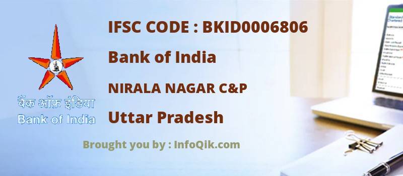 Bank of India Nirala Nagar C&p, Uttar Pradesh - IFSC Code