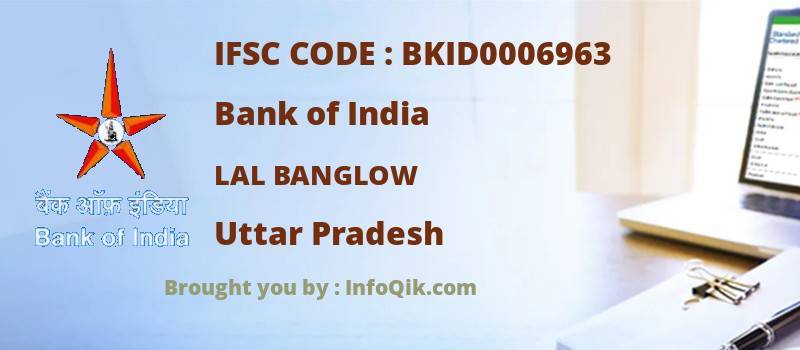 Bank of India Lal Banglow, Uttar Pradesh - IFSC Code