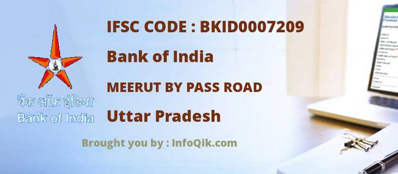 Bank of India Meerut By Pass Road, Uttar Pradesh - IFSC Code