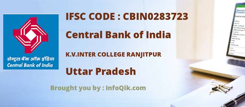Central Bank of India K.v.inter College Ranjitpur, Uttar Pradesh - IFSC Code