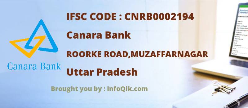 Canara Bank Roorke Road,muzaffarnagar, Uttar Pradesh - IFSC Code