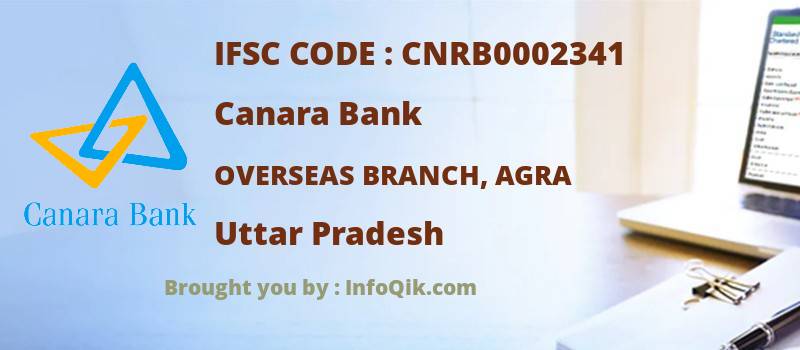 Canara Bank Overseas Branch, Agra, Uttar Pradesh - IFSC Code