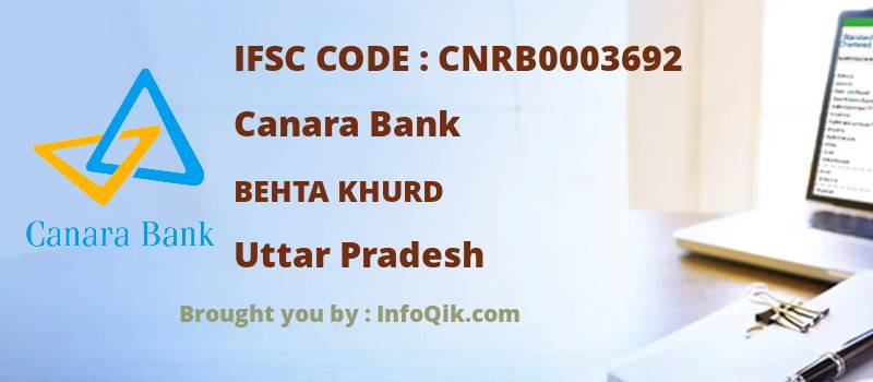 Canara Bank Behta Khurd, Uttar Pradesh - IFSC Code