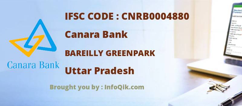 Canara Bank Bareilly Greenpark, Uttar Pradesh - IFSC Code