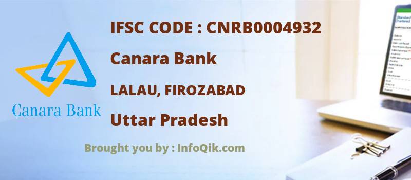 Canara Bank Lalau, Firozabad, Uttar Pradesh - IFSC Code