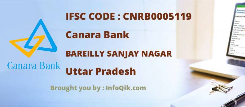 Canara Bank Bareilly Sanjay Nagar, Uttar Pradesh - IFSC Code