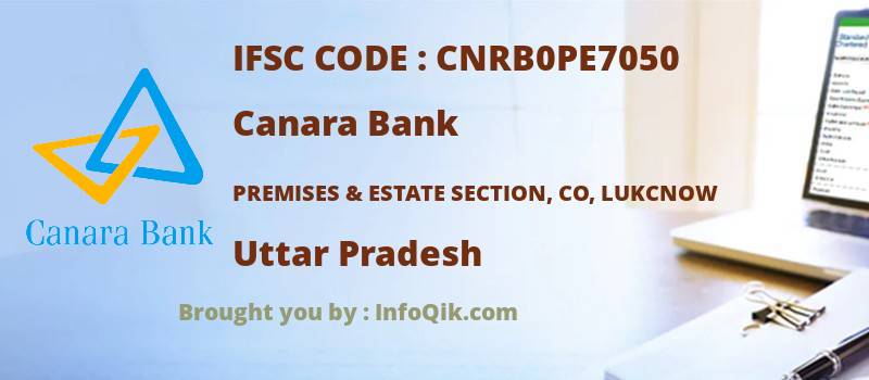 Canara Bank Premises & Estate Section, Co, Lukcnow, Uttar Pradesh - IFSC Code